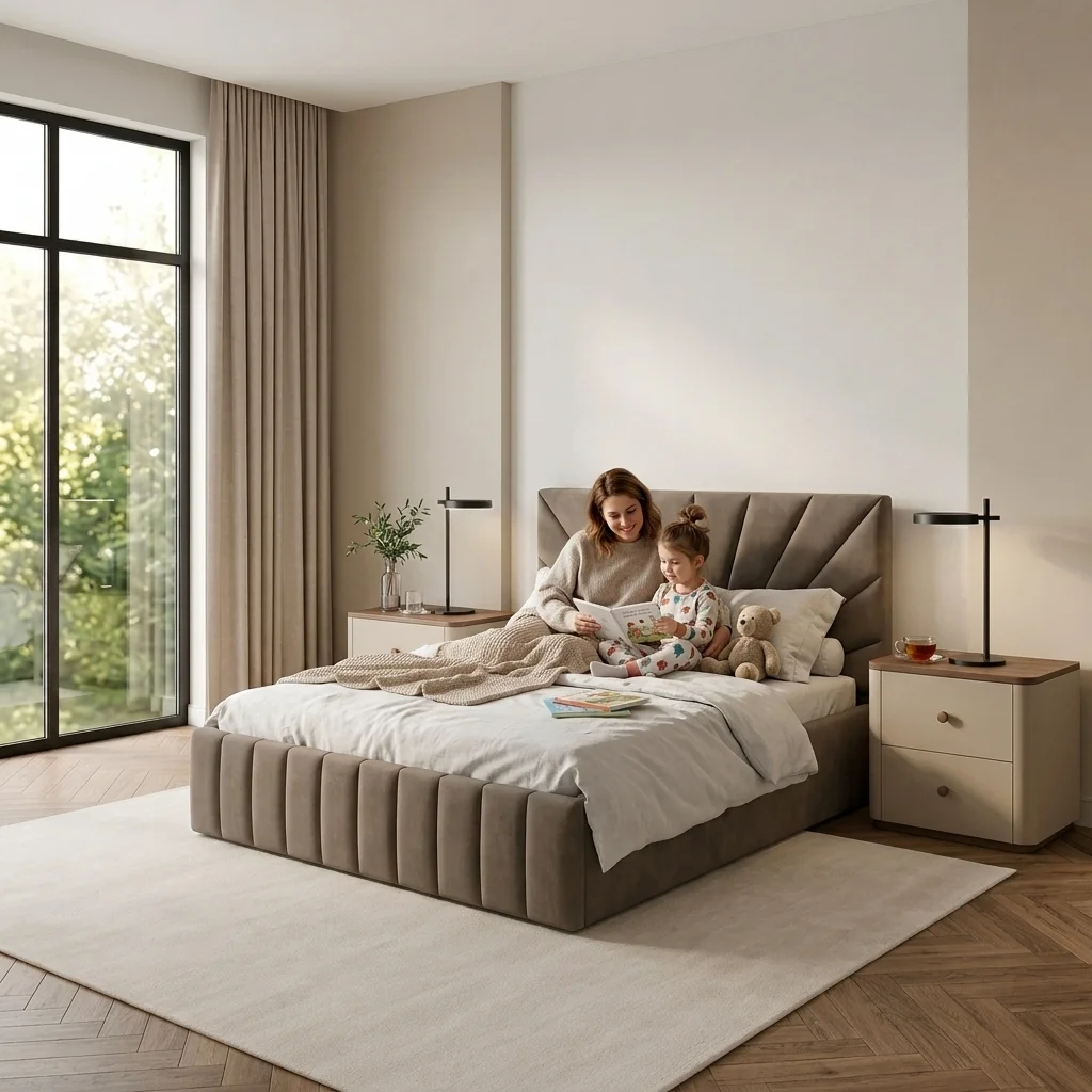 Beryl Line Bed with Storage