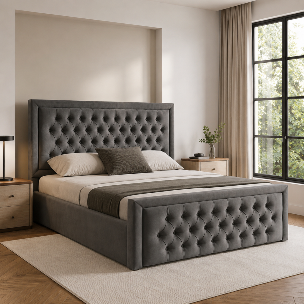 Chesterfield Ottoman Storage Bed | Double Bed Ottoman | Procyon