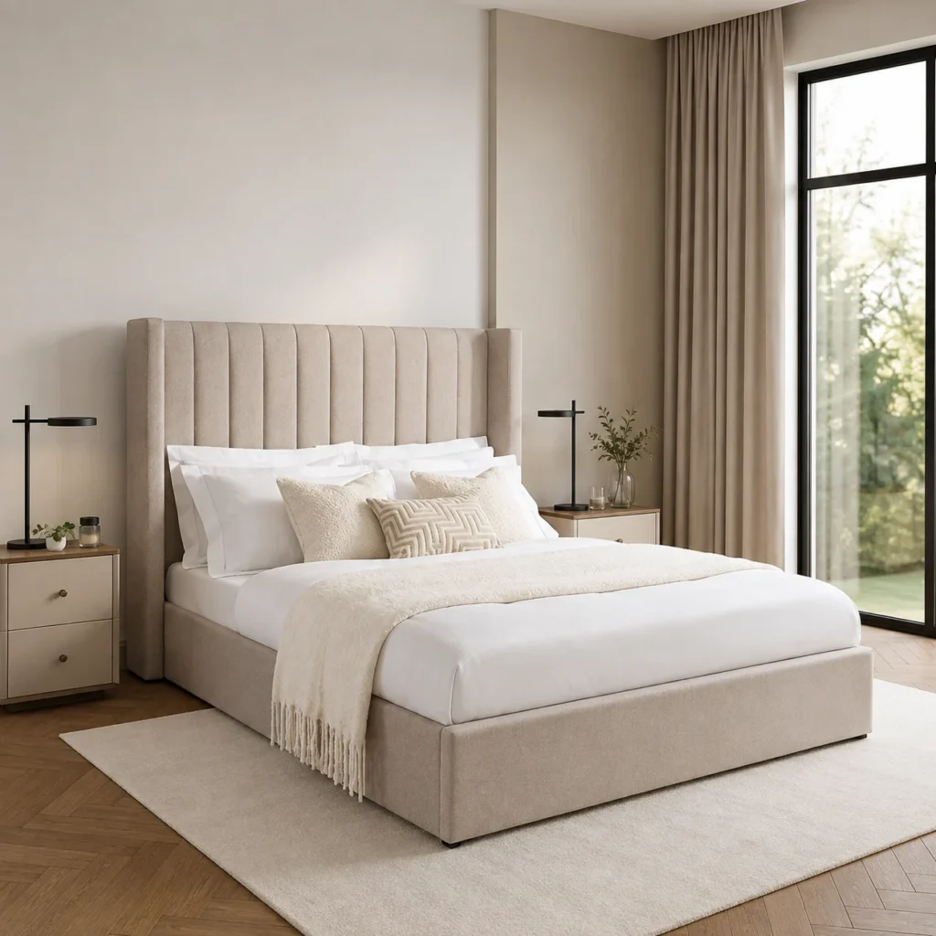 Grand Wingback Bed