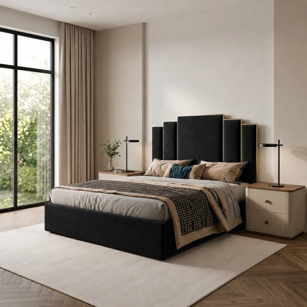 Round Edge Ottoman Bed