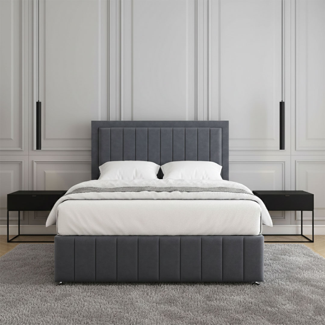Regal Divan Bed | Tall Headboard Divan Bed with Storage - Image 3