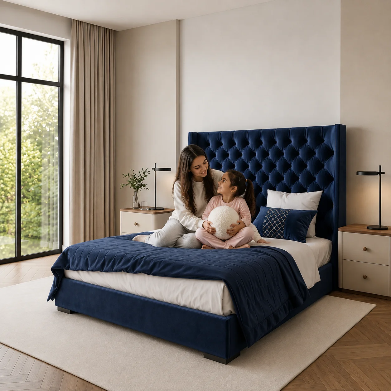 Tranquil ottoman bed