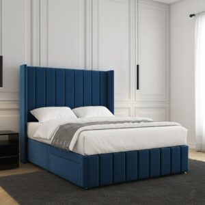 Cube Framed Chesterfield Divan Bed Set with Storage Drawers