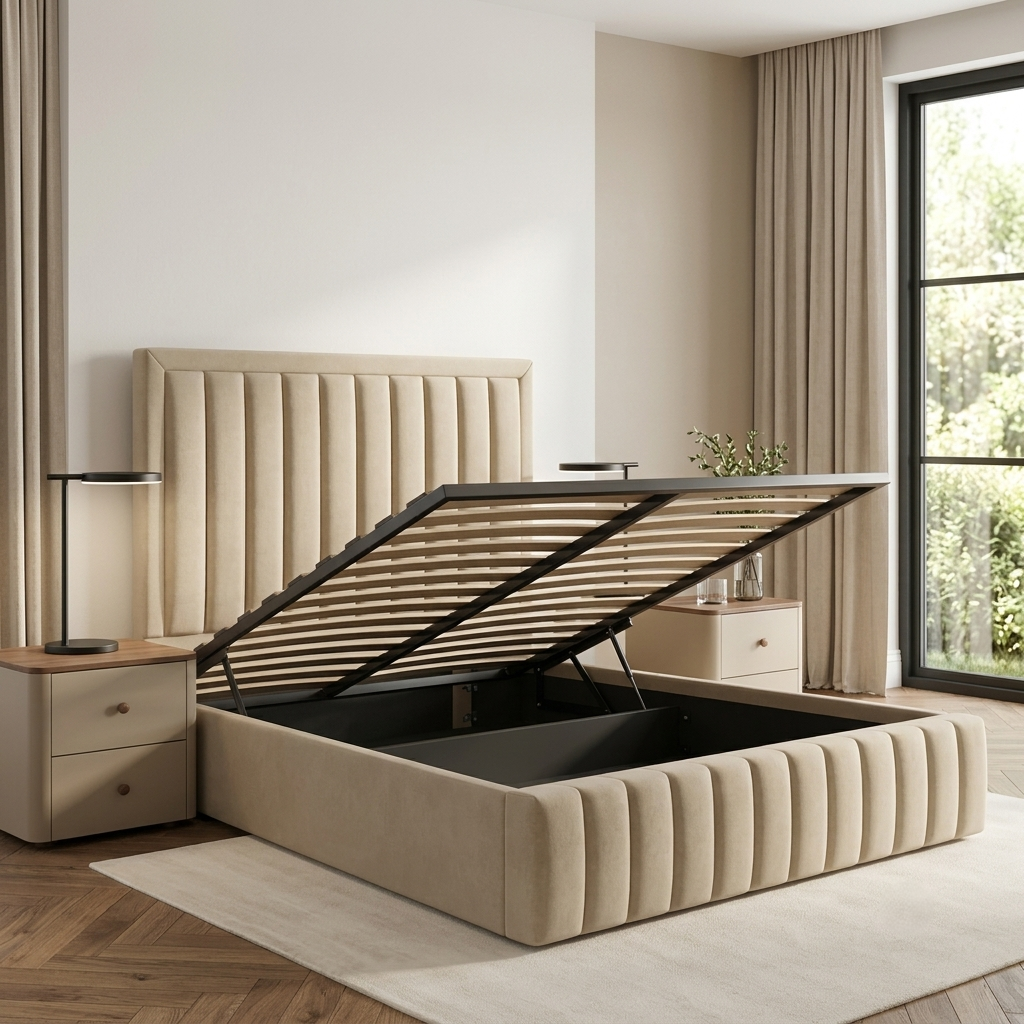 Super King Ottoman Divan Bed | Gas Lift Ottoman Bed | Vega - Image 2
