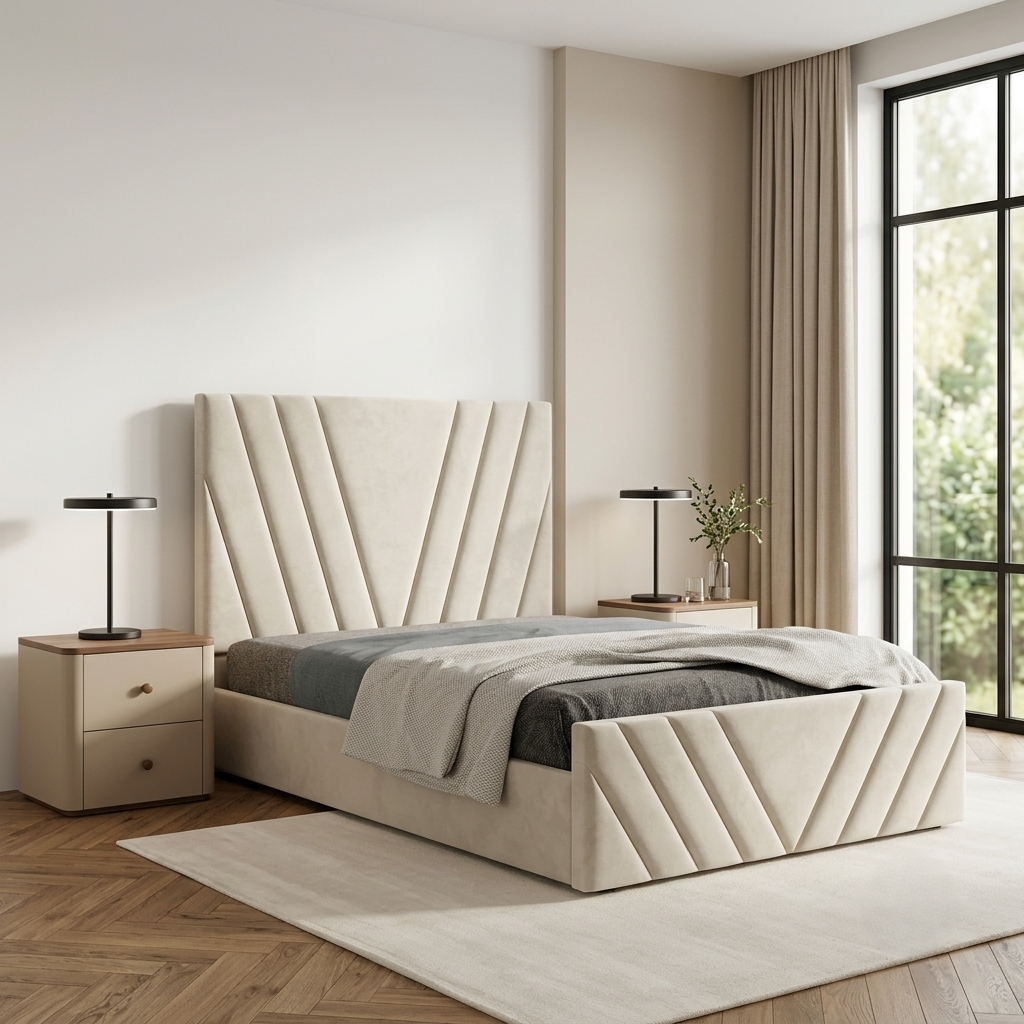 Ottoman Divan Bed with Tall Headboard | Valley