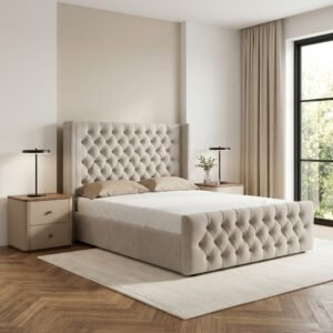 Chesterfield Wingback Ottoman Bed | Mara Design