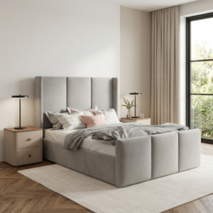 Zaya Wingback ottoman Bed
