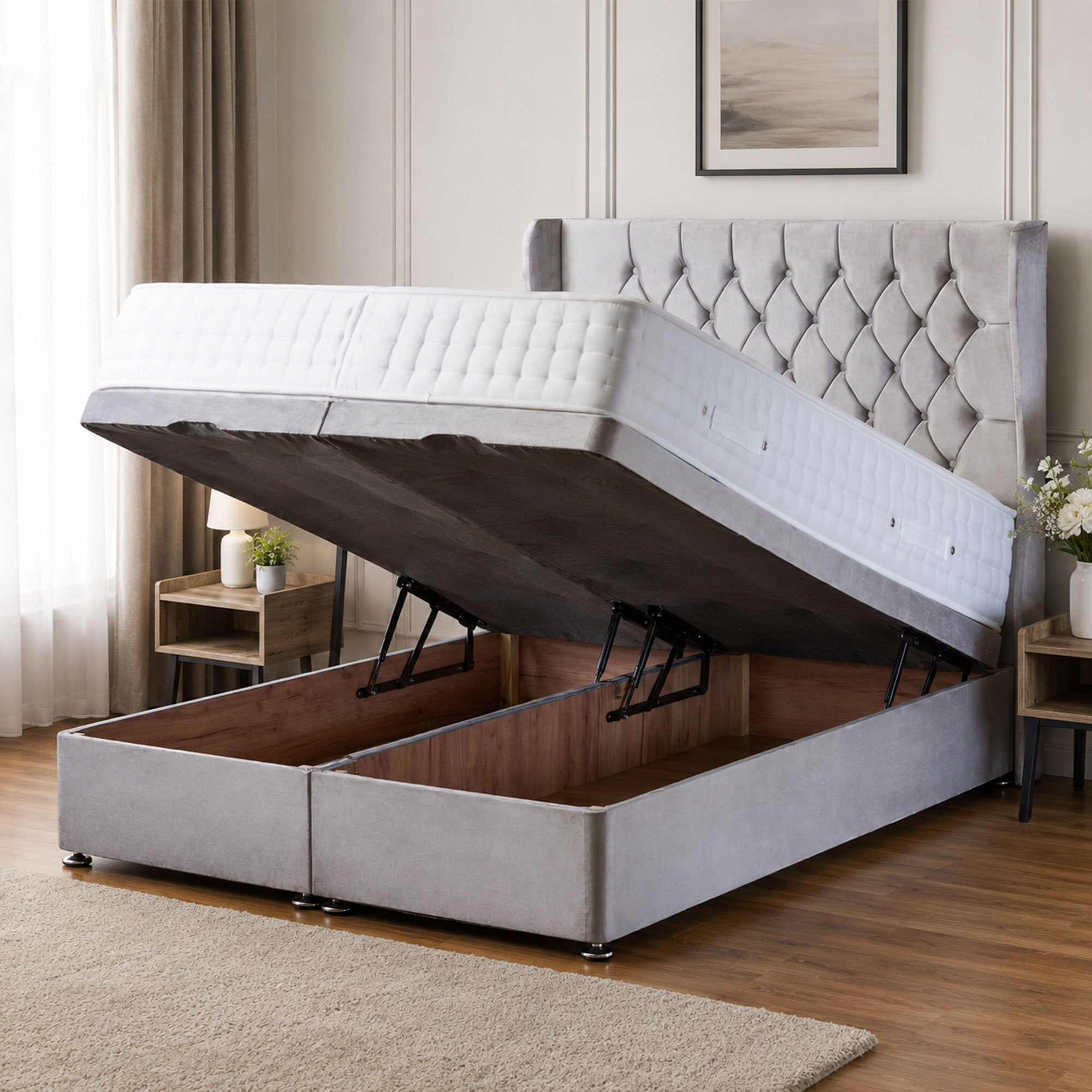 Aria Luxury Ottoman Divan Bed - Image 2
