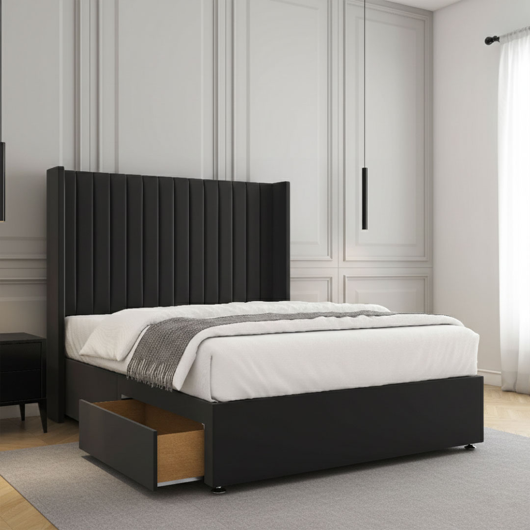 Luna Luxury Upholstered Divan Bed - Image 4