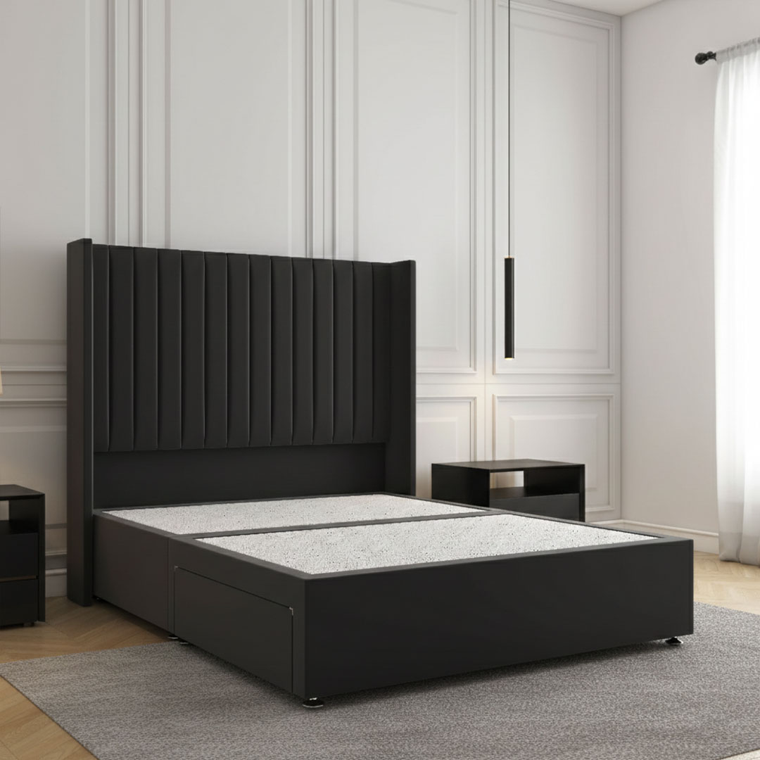 Luna Luxury Upholstered Divan Bed - Image 2