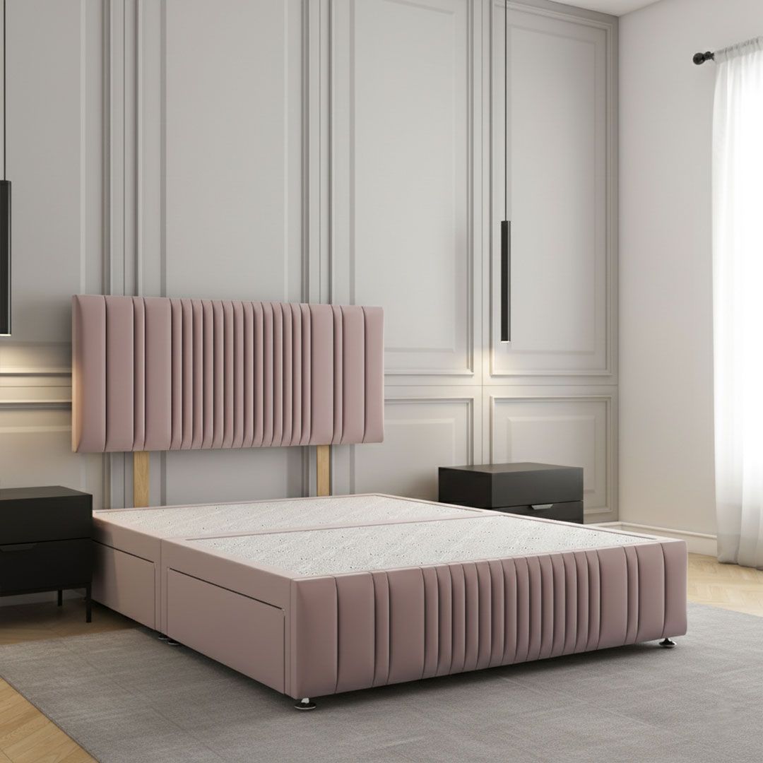 Siena Luxury Fabric Divan Bed - Image 4
