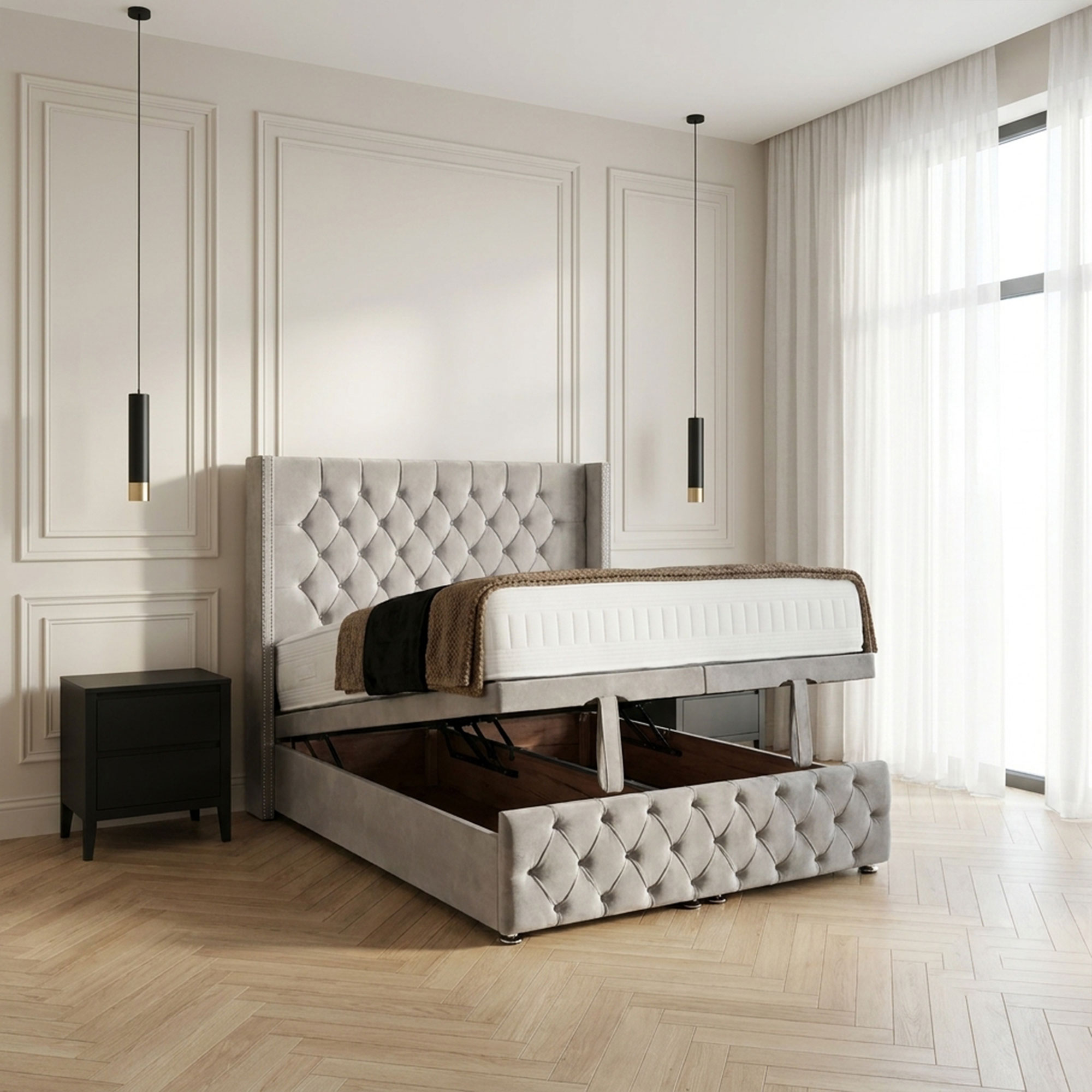 Elite Comfort Storage Ottoman Bed - Image 2
