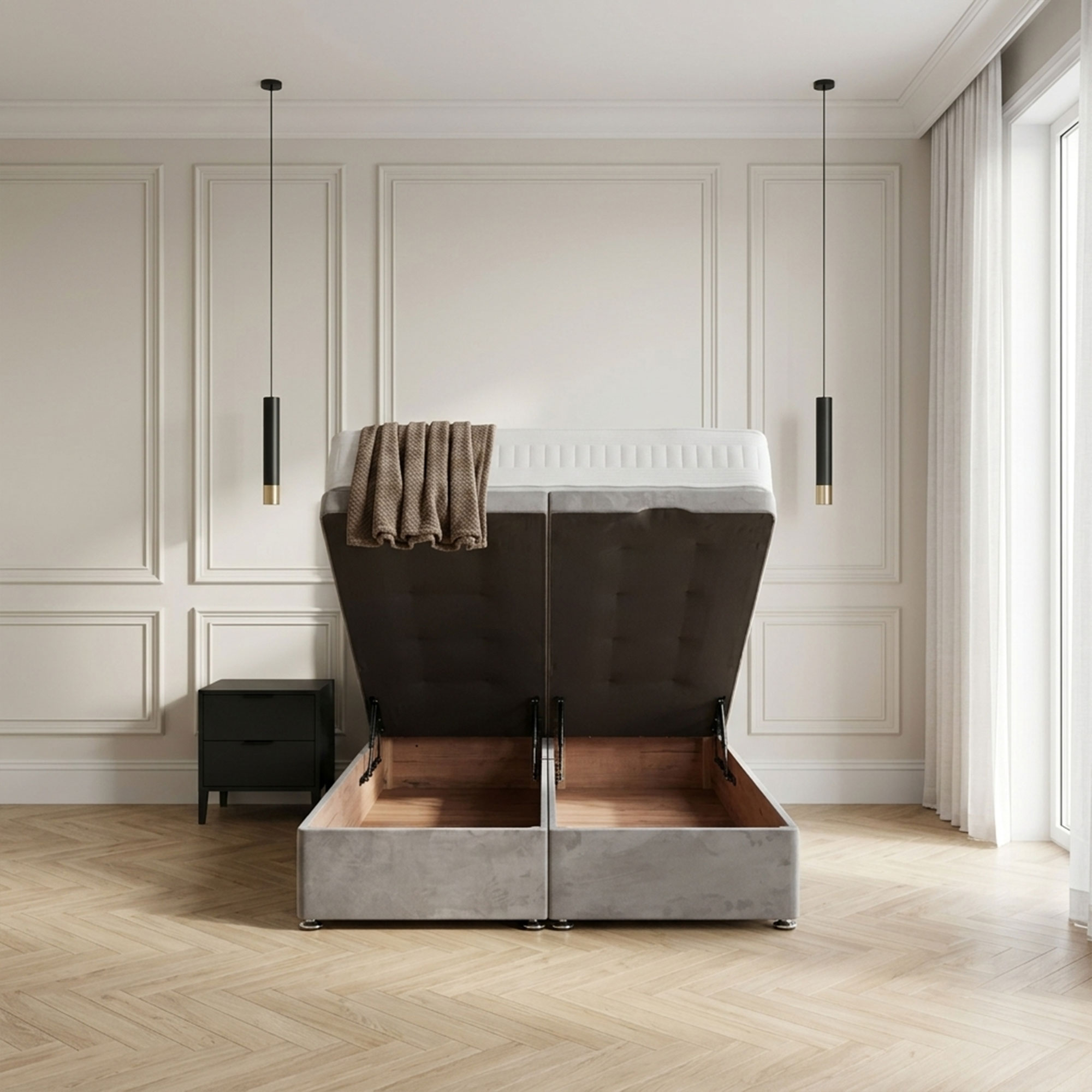 Diamond Luxury Upholstered Divan Bed - Image 2