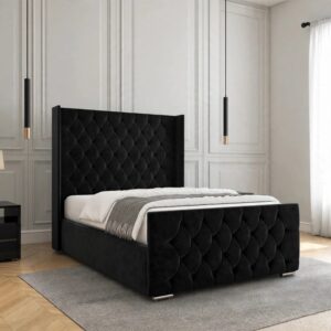 Ivory  Vertical Channel Bed Frame