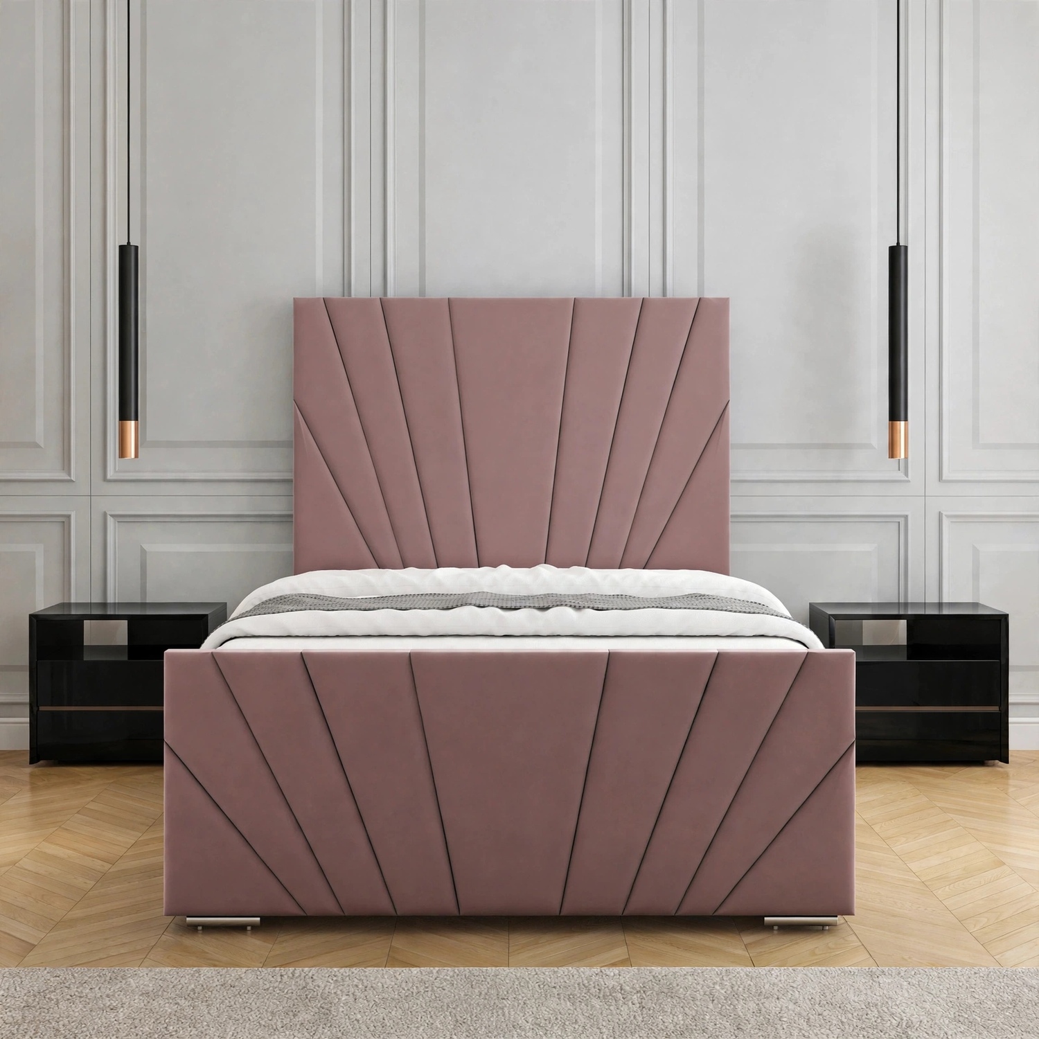 Ivory Upholstered Bed Frame - Image 2