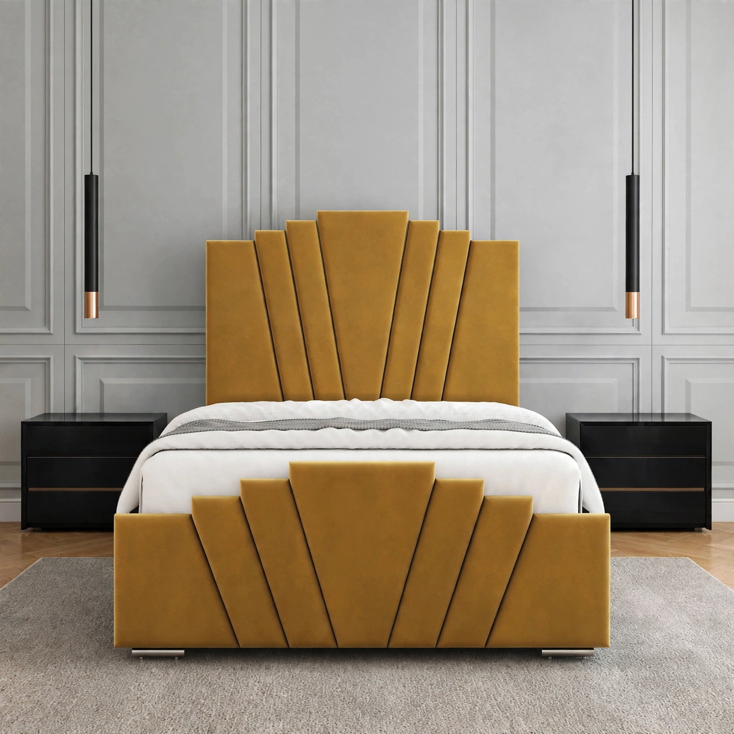 Pearl Curved Bed Frame - Image 2